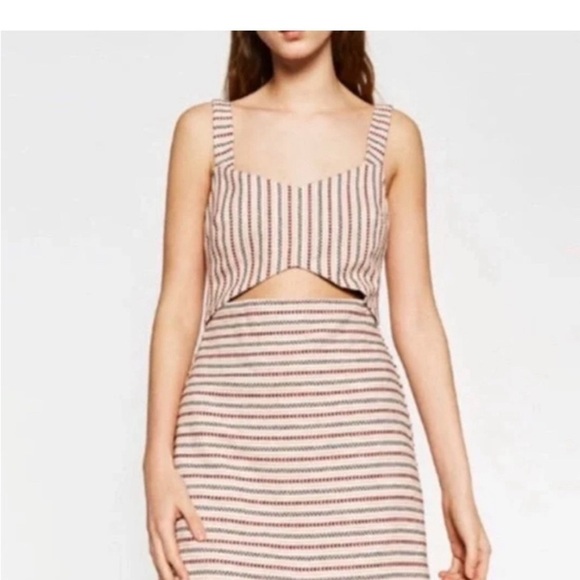 Zara Trafaluc Collection  Striped Boho
Design summer fall casual Romper 
Size: M - Picture 1 of 8